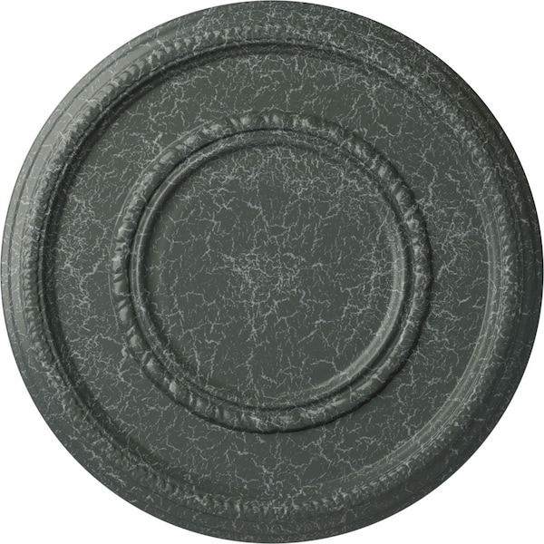 Ekena Millwork Federal Roped Large Medallion (Canopies up to 7 3/4"), 17 3/8"OD x 1 1/8"P, Athenian Green Crackle CM17FEAGC - main